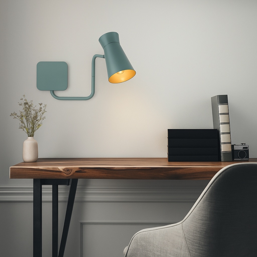 Argon 8883 - Zidna svjetiljka LORD 1xE14/7W/230V siva