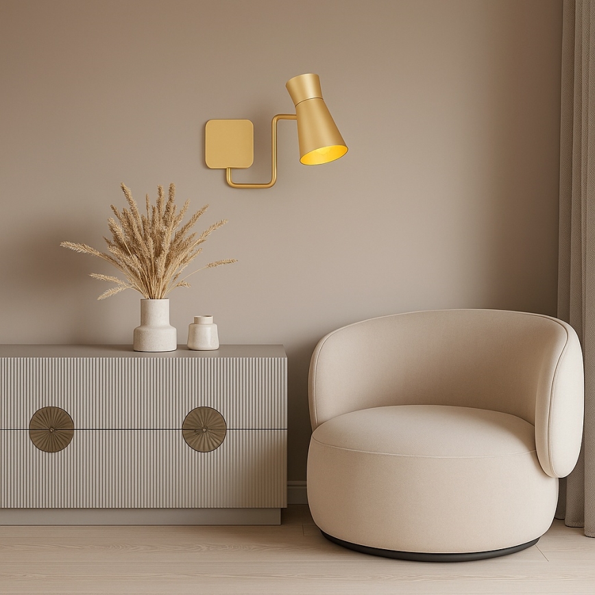 Argon 8884 - Zidna svjetiljka LORD 1xE14/7W/230V zlatna