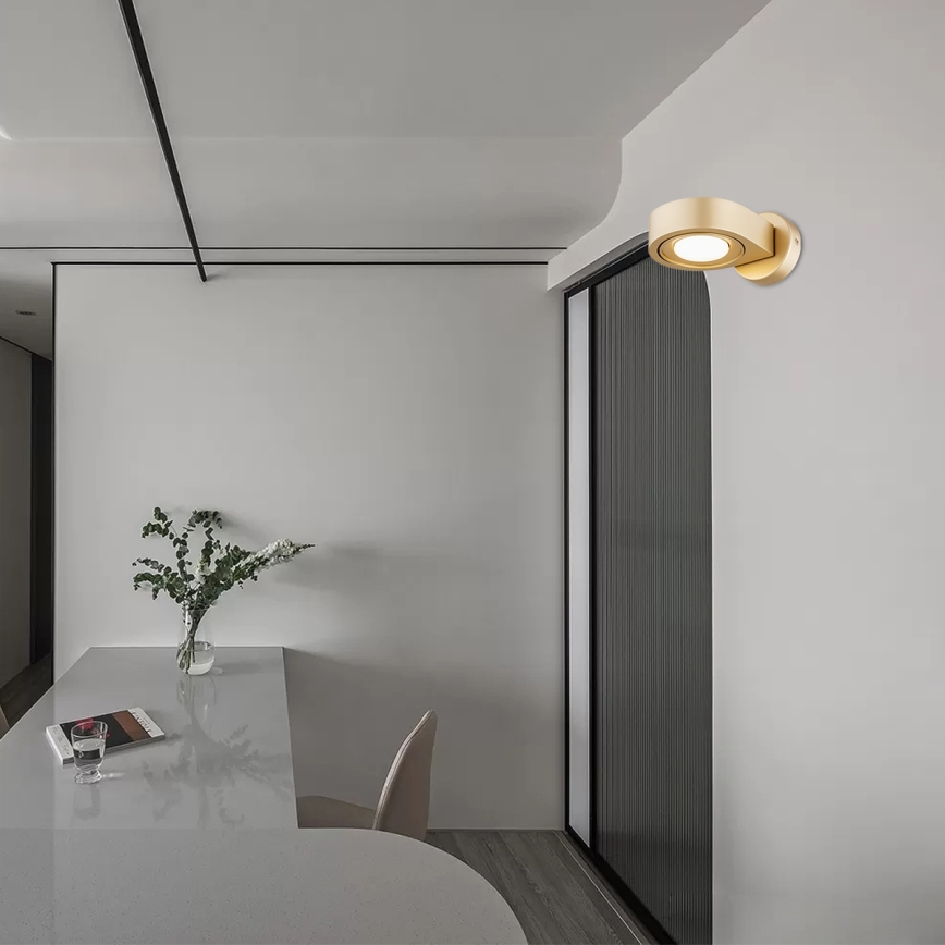 Argon 8899 - Zidna svjetiljka LOTUS 1xGX53/12W/230V zlatna