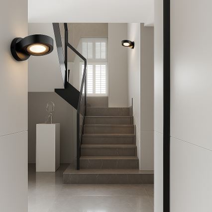 Argon 8900 - Zidna svjetiljka LOTUS 1xGX53/12W/230V crna