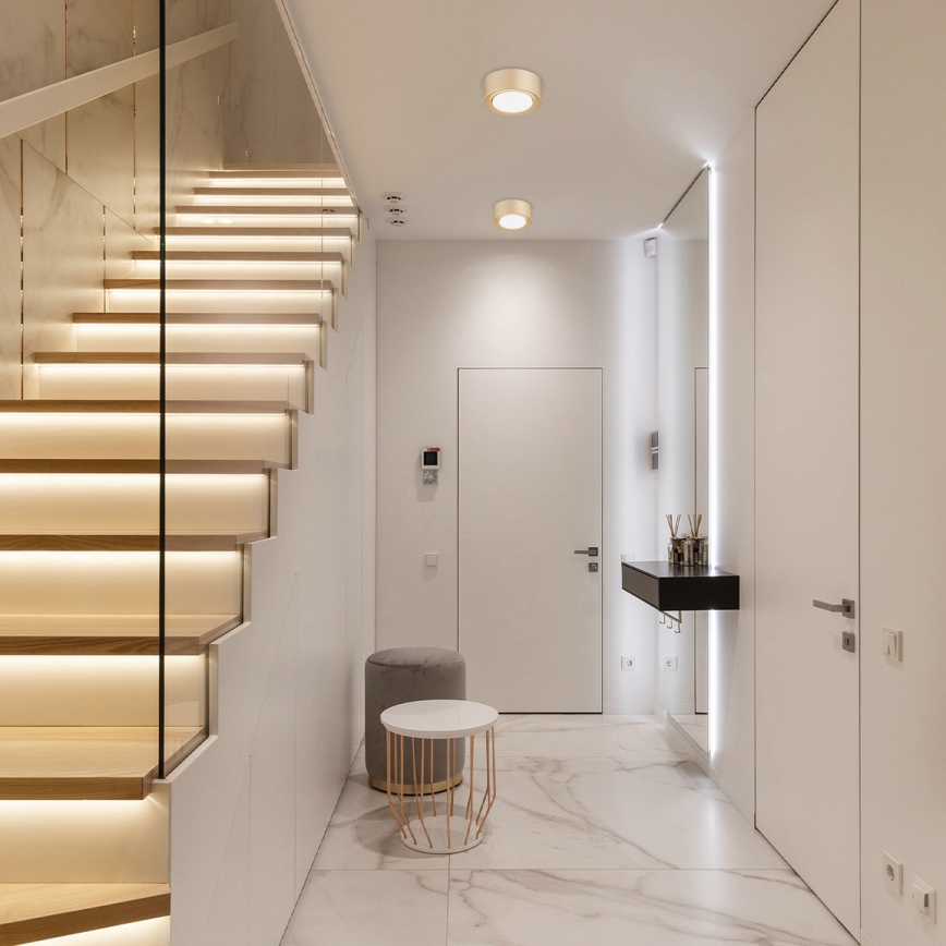 Argon 8903 - Stropna svjetiljka ELORA 1xGX53/7W/230V promjer 11 cm zlatna