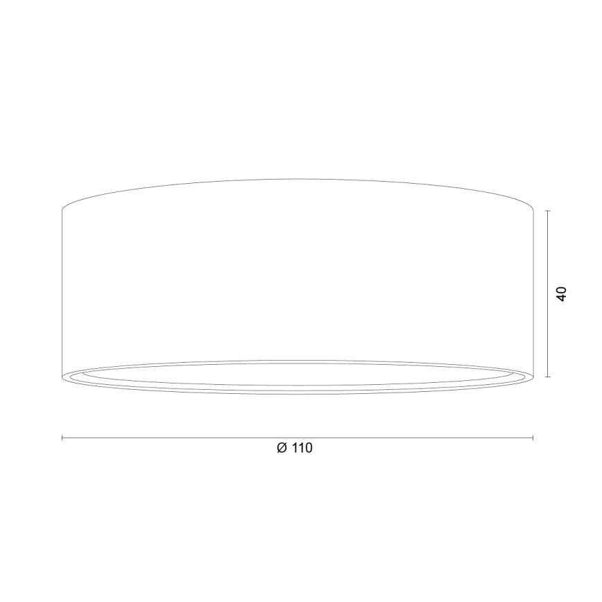 Argon 8905 - Stropna svjetiljka ELORA 1xGX53/7W/230V promjer 11 cm crna