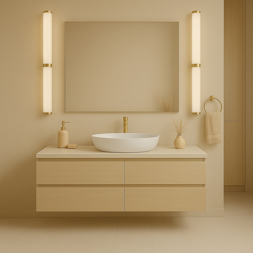 Argon 8926 - LED rasvjeta za kupaonsko ogledalo BATUMI LED/24W/230V 3000K IP44 zlatna