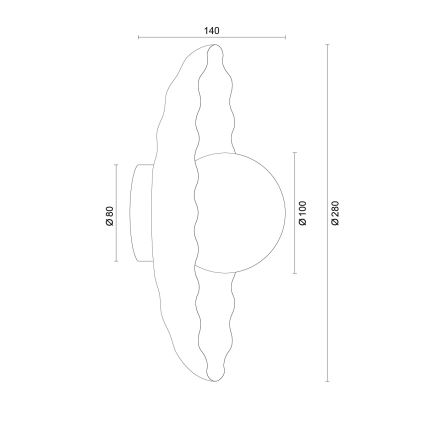 Argon 8934 - Zidna svjetiljka BOLL 1xG9/6W/230V bijela