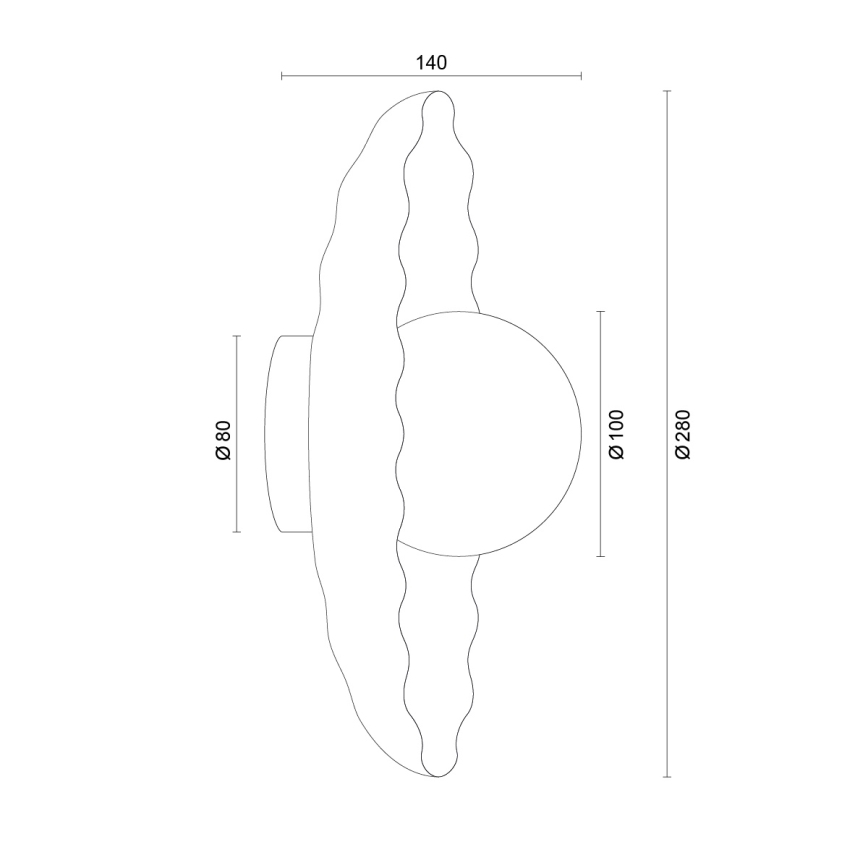 Argon 8934 - Zidna svjetiljka BOLL 1xG9/6W/230V bijela