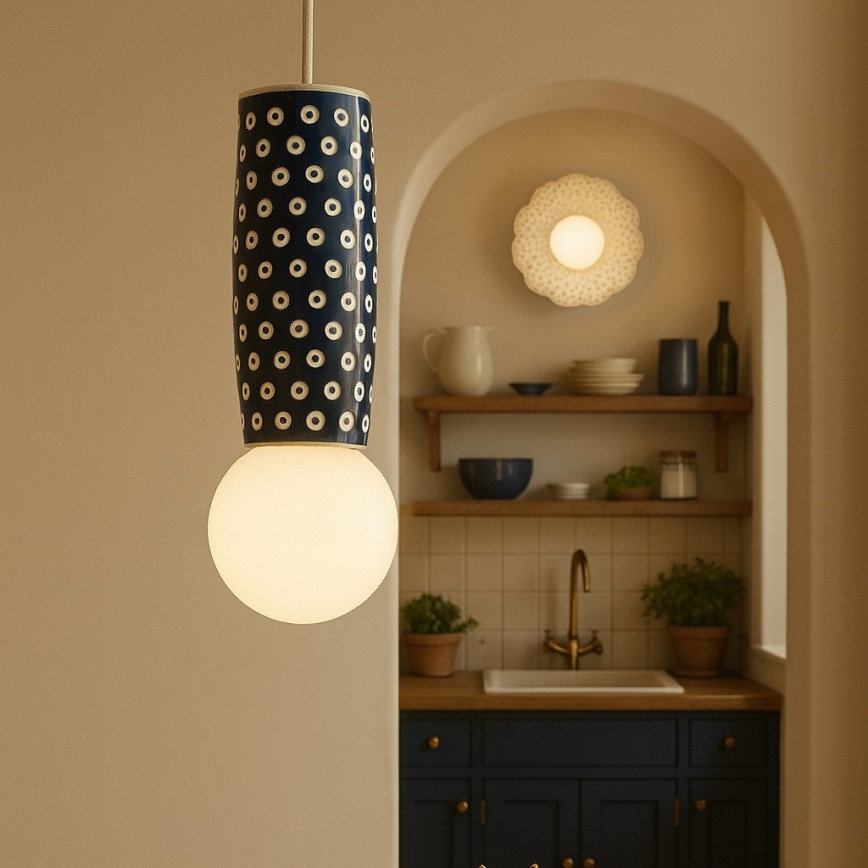 Argon 8937 - Luster na sajli BOLL 1xG9/6W/230V plavi