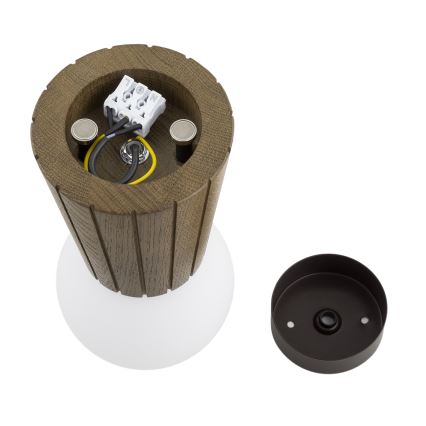 Argon 8974 - Kupaonsko stropno svjetlo VOLANTE 1xG9/6W/230V IP44 Ø 12 cm smeđe