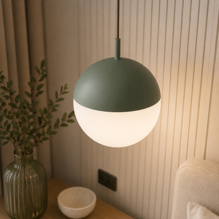 Argon 8999 - Vanjski luster na kabelu LIV 1xE27/15W/230V IP44, zelene boje