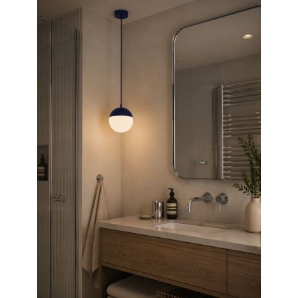 Argon 9000 - Vanjska viseća svjetiljka na kabelu LIV 1xE27/15W/230V IP44 plava