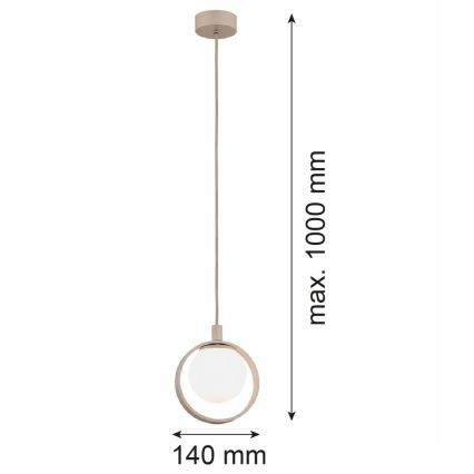 Argon 9003 - Luster na sajli SATUROS 1xG9/6W/230V