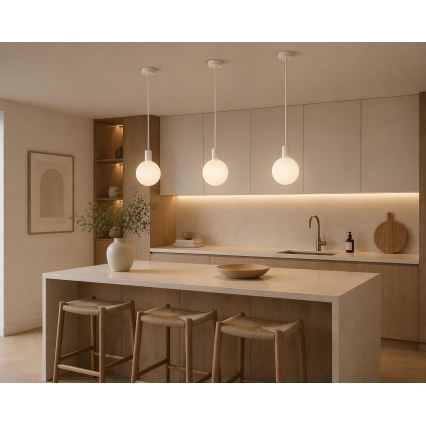 Argon 9004 - Vanjsko viseće svjetlo na kabelu ORE 1xG9/6W/230V IP44 bijelo