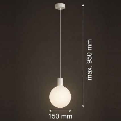 Argon 9004 - Vanjsko viseće svjetlo na kabelu ORE 1xG9/6W/230V IP44 bijelo