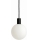 Argon 9005 - Vanjska viseća svjetiljka na kablu ORE 1xG9/6W/230V IP44 crna