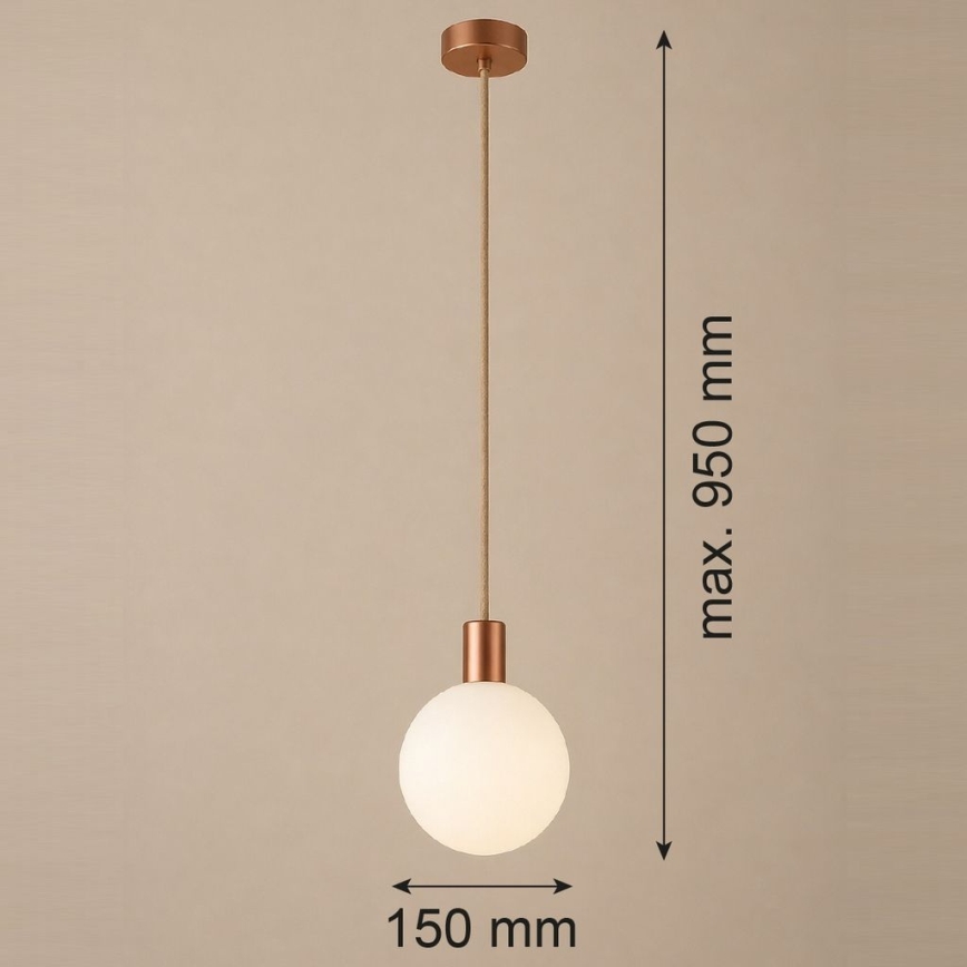 Argon 9006 - Vanjski luster na sajli ORE 1xG9/6W/230V IP44 bakreni