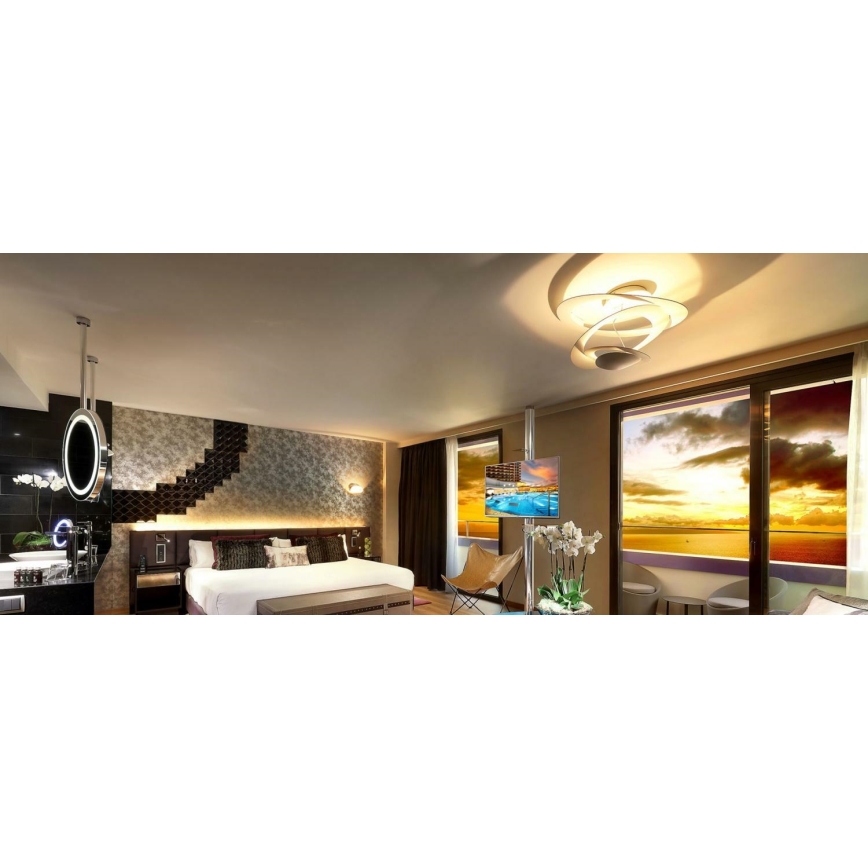 Artemide 1255110A - LED stropna svjetiljka s prigušivanjem PIRCE LED/44W/230V 3000K bijela