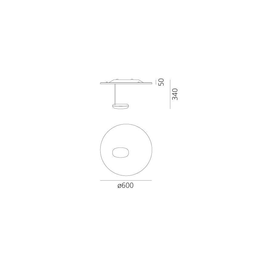 Artemide 1471110A - LED Prigušiva stropna svjetiljka DROPLET LED/29W/230V 3000K