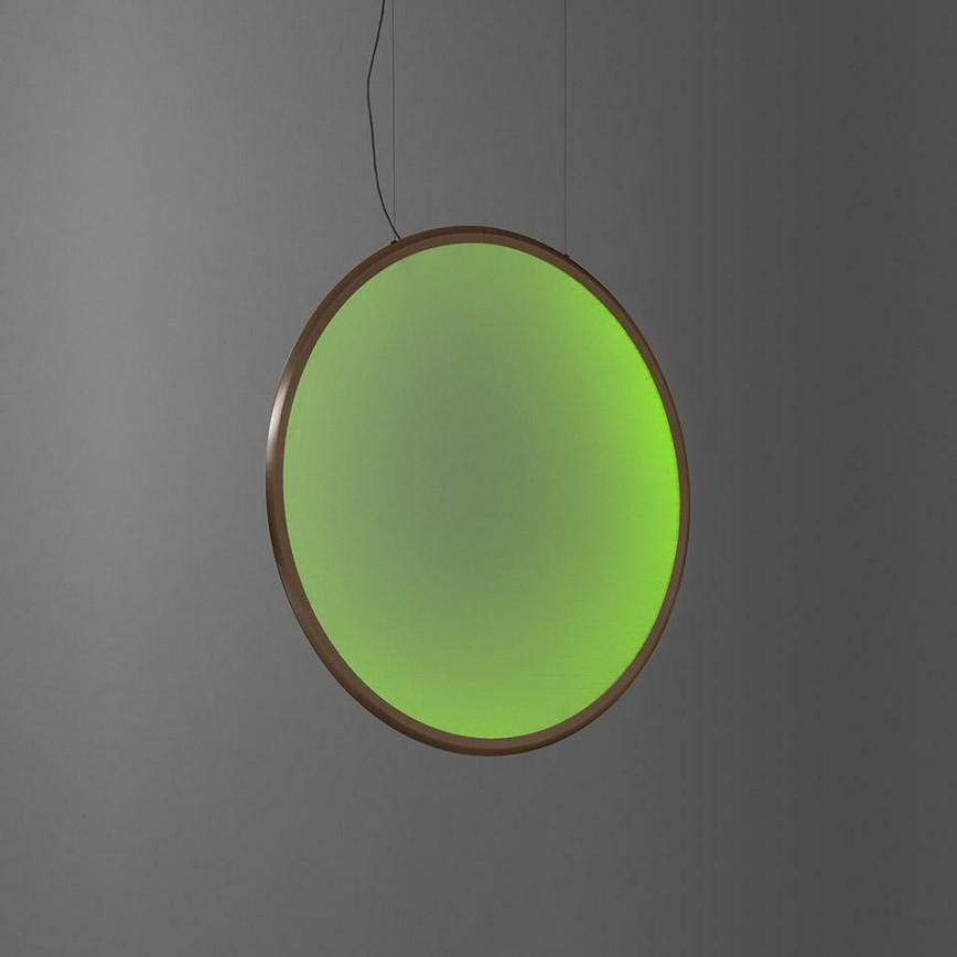 Artemide 1992360APP - LED RGBW Prigušivi luster na sajli DISCOVERY LED/42W/230V 2700-6500K brončana