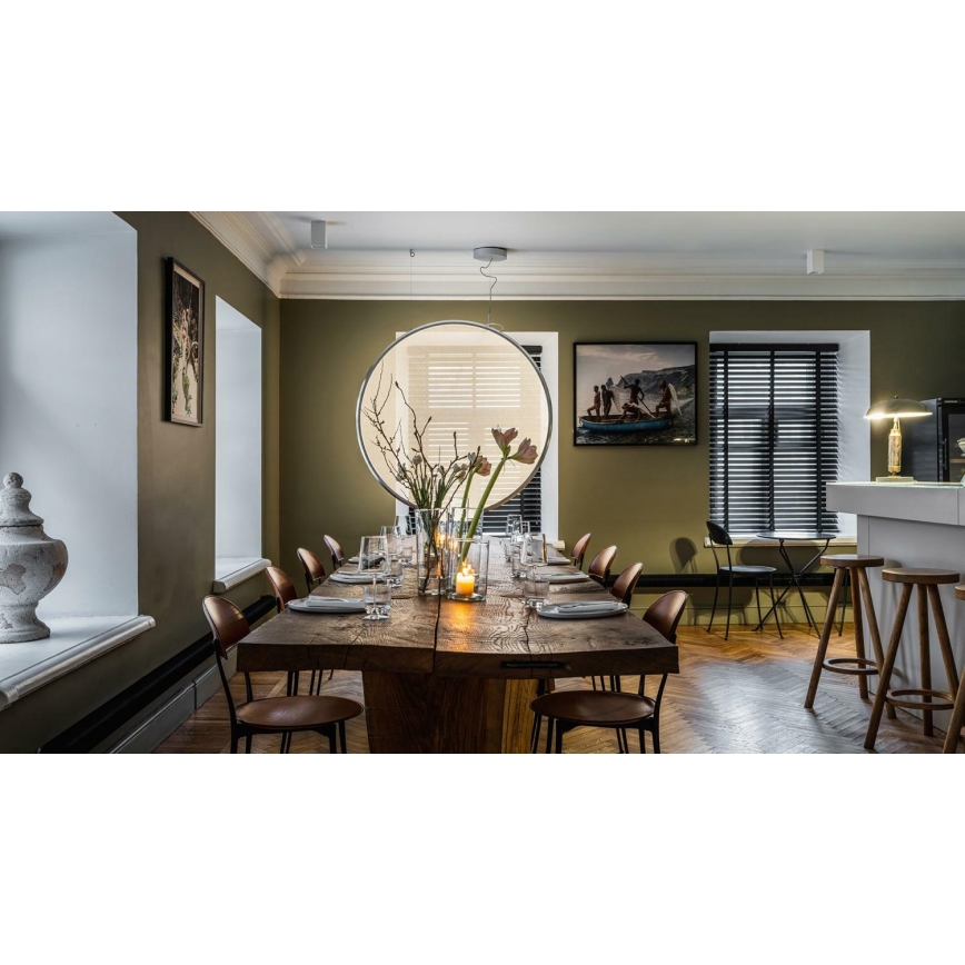 Artemide 1994030APP - LED Prigušivi luster na sajli DISCOVERY LED/80W/230V 3000K crna
