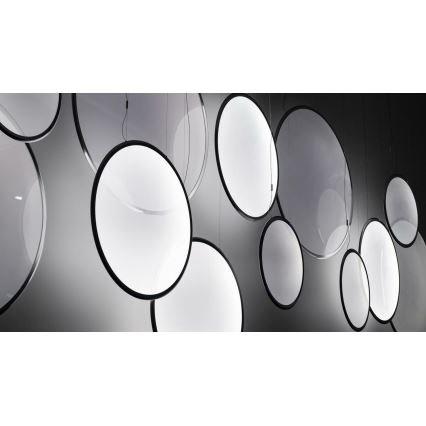 Artemide 1994030APP - LED Prigušivi luster na sajli DISCOVERY LED/80W/230V 3000K crna