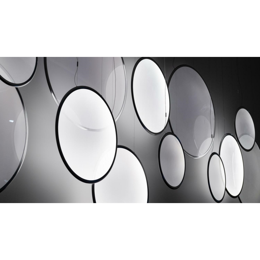 Artemide 1994030APP - LED Prigušivi luster na sajli DISCOVERY LED/80W/230V 3000K crna
