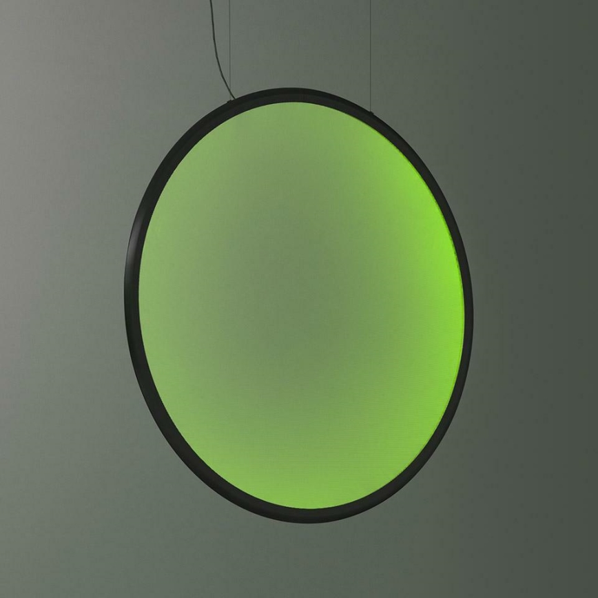 Artemide 1994330APP - LED RGBW Prigušivi luster na sajli DISCOVERY LED/79W/230V 2700-6500K crna