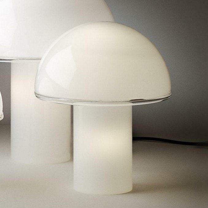 Artemide A006300 - Stolna lampa ONFALE 1xE14/5W/230V + 1xE27/13W bijela