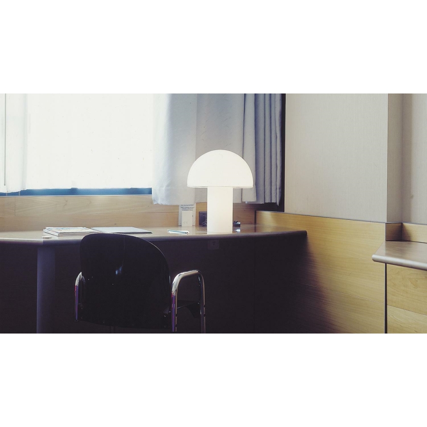 Artemide A006300 - Stolna lampa ONFALE 1xE14/5W/230V + 1xE27/13W bijela