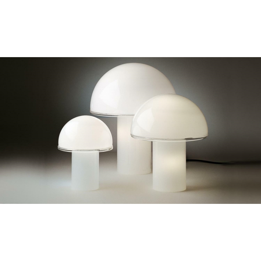 Artemide A006300 - Stolna lampa ONFALE 1xE14/5W/230V + 1xE27/13W bijela