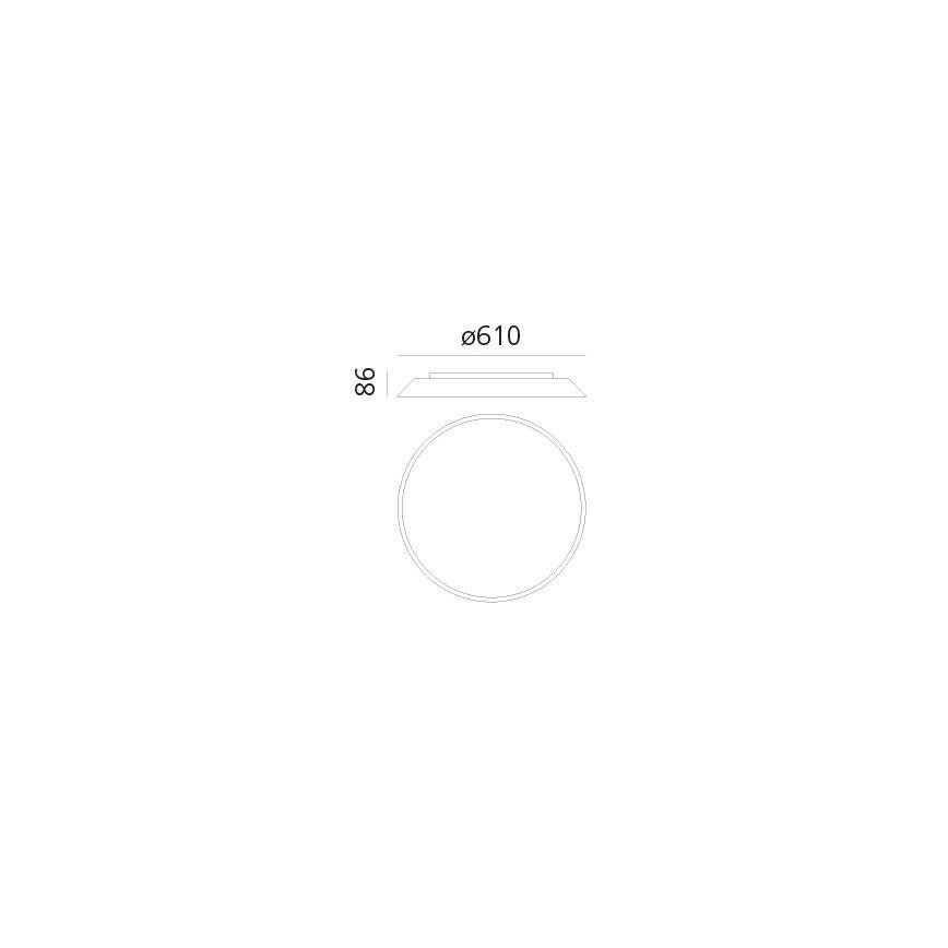 Artemide AR 0241320A - LED Stropna svjetiljka FEBE 4xLED/30W/230V