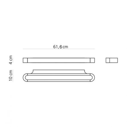 Artemide AR 1913040A - LED Zidna svjetiljka TALO 60 1xLED/25W/230V