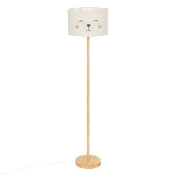 Atmosphera - Dječja podna lampa FÉLIX 1xE27/40W/230V mačka