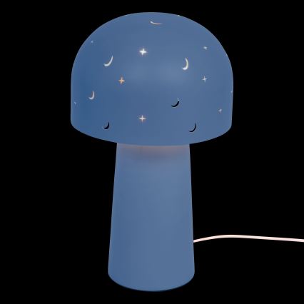 Atmosphera - Dječja stolna lampa STARRY MUSHROOM 1xE14/25W/230V plava