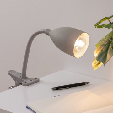 Atmosphera - Lampa s kvačicom SILY 1xE14/7W/230V siva