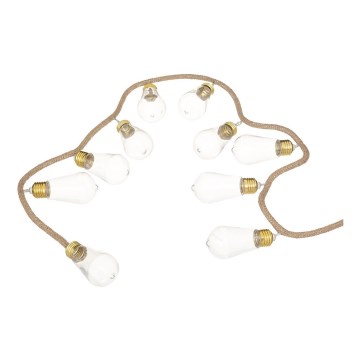 Atmosphera - LED Dekorativni lanac GIRLANDA 10xLED/2xAA 1,65m topla bijela