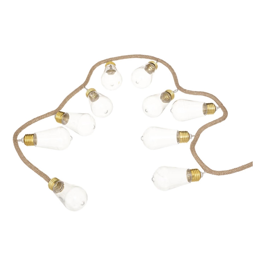 Atmosphera - LED Dekorativni lanac GIRLANDA 10xLED/2xAA 1,65m topla bijela
