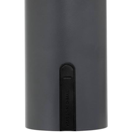Atmosphera - LED Punjiva vanjska dodirna stolna lampa JANY LED/3,7V 22 cm 2200 mAh IP44 crna