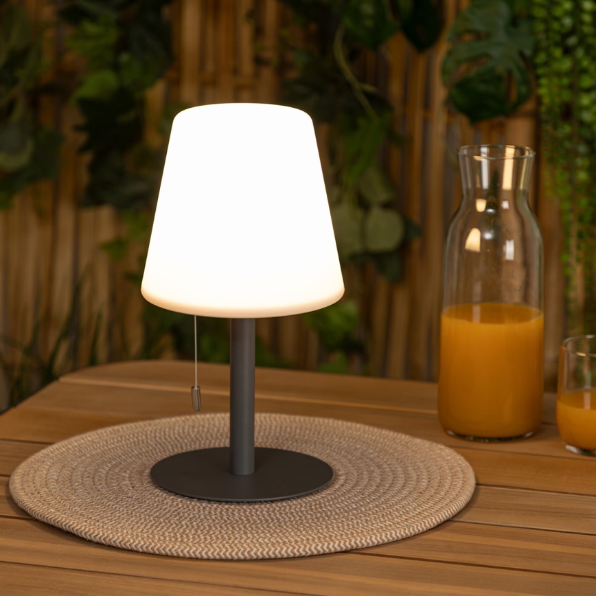 Atmosphera - LED RGBW Punjiva vanjska stolna lampa ZACK LED/3,7V 1200 mAh IP44 crna