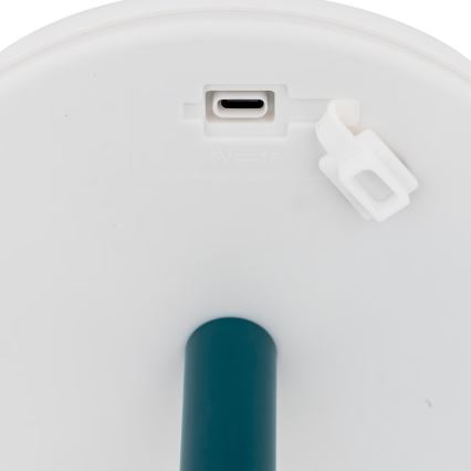 Atmosphera - LED RGBW Punjiva vanjska stolna lampa ZACK LED/3,7V 1200 mAh IP44 tirkizna
