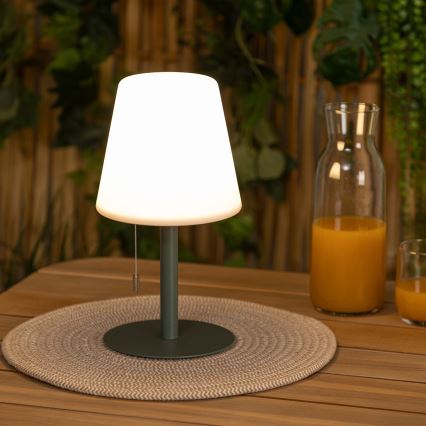 Atmosphera - LED RGBW Punjiva vanjska stolna lampa ZACK LED/3,7V 1200 mAh IP44 zelena
