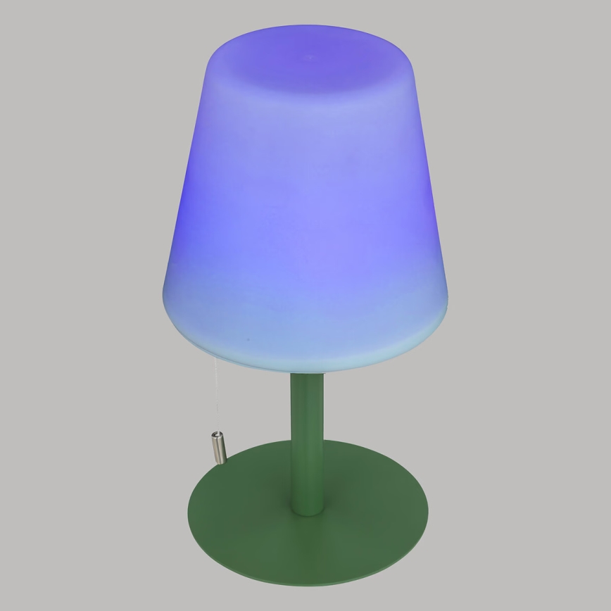 Atmosphera - LED RGBW Punjiva vanjska stolna lampa ZACK LED/3,7V 1200 mAh IP44 zelena