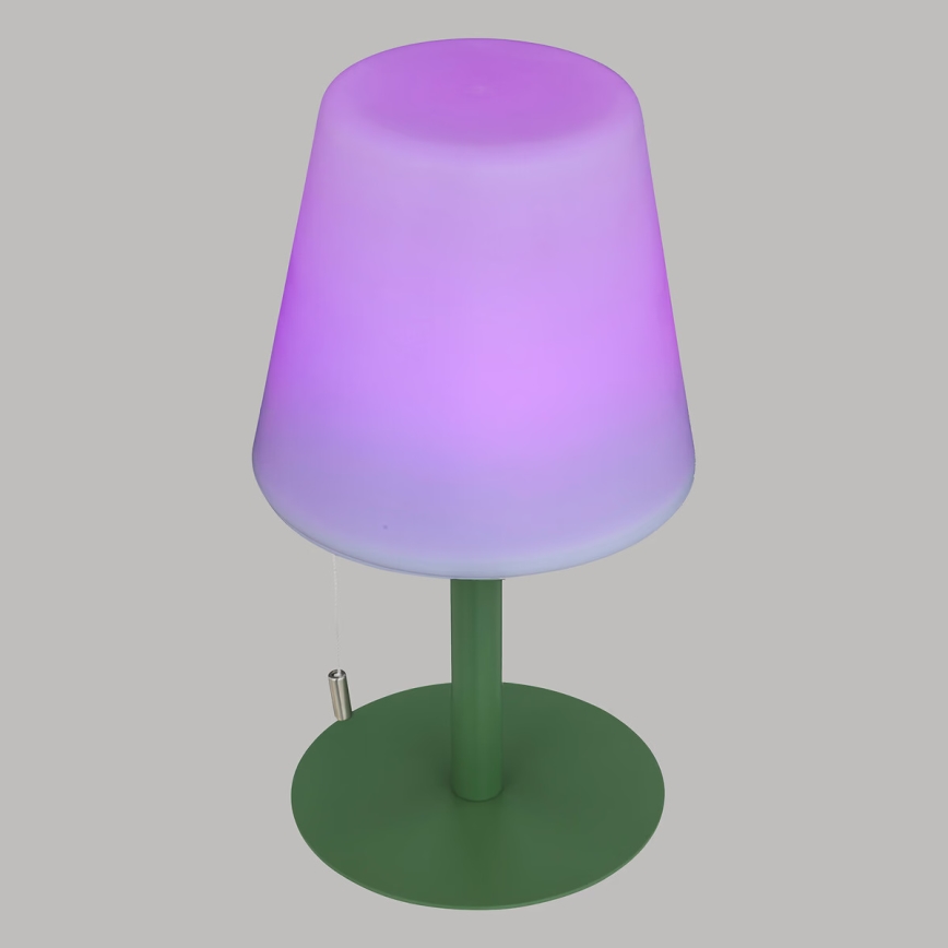 Atmosphera - LED RGBW Punjiva vanjska stolna lampa ZACK LED/3,7V 1200 mAh IP44 zelena