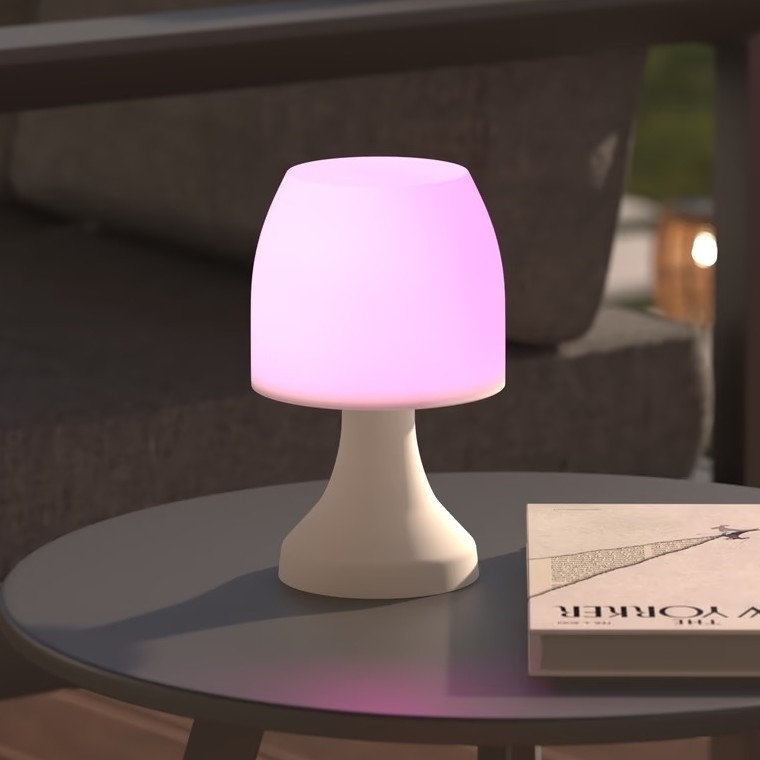 Atmosphera - LED RGB Vanjska stolna lampa DOKK LED/3xAAA 19,5 cm IP44