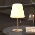 Atmosphera - LED RGBW punjiva vanjska stolna lampa ZACK LED/3,7V 1200 mAh IP44 bež