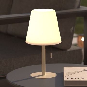 Atmosphera - LED RGBW Punjiva vanjska stolna lampa ZACK LED/3,7V 1200 mAh IP44 bež