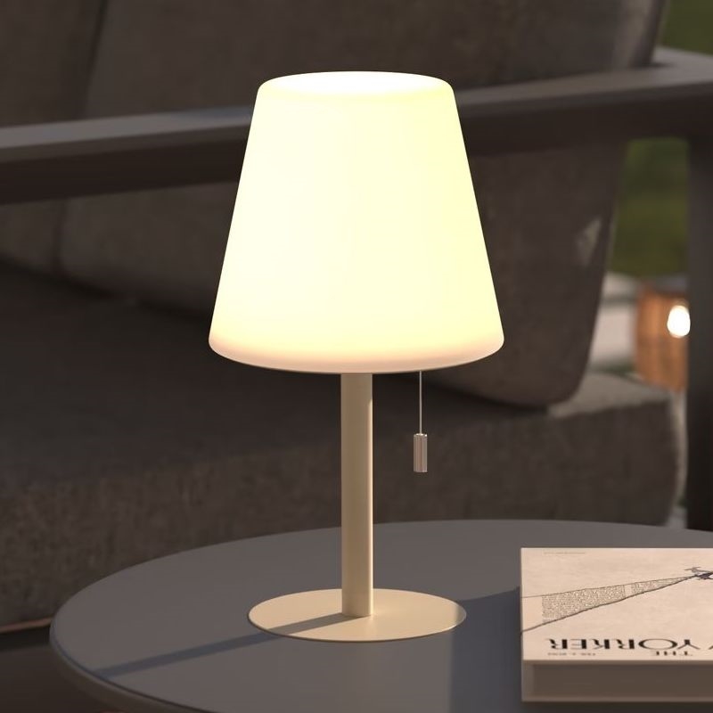 Atmosphera - LED RGBW Punjiva vanjska stolna lampa ZACK LED/3,7V 1200 mAh IP44 bež