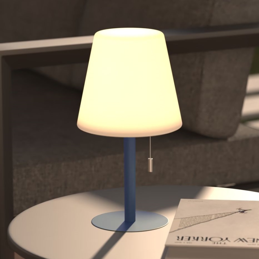 Atmosphera - LED RGBW Punjiva vanjska stolna lampa ZACK LED/3,7V 1200 mAh IP44 tirkizna