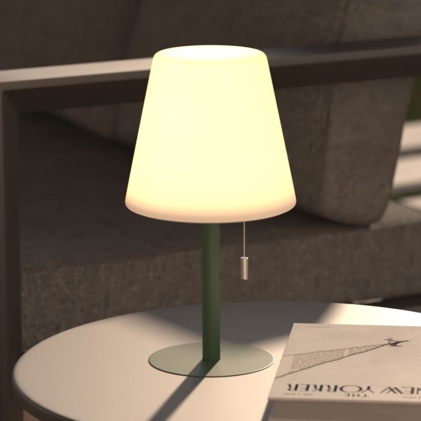 Atmosphera - LED RGBW Punjiva vanjska stolna lampa ZACK LED/3,7V 1200 mAh IP44 zelena