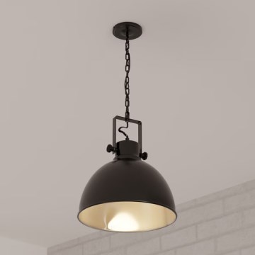 Atmosphera - Luster na lancu BASALT 1xE27/25W/230V crna