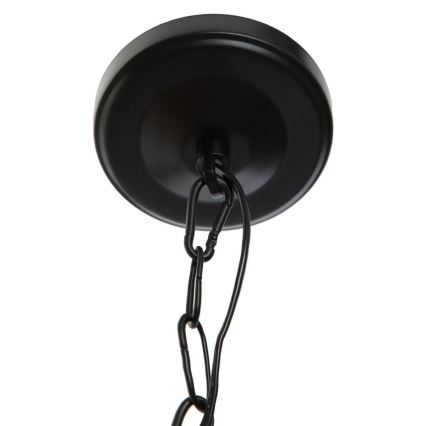 Atmosphera - Luster na lancu BASALT 1xE27/25W/230V crna
