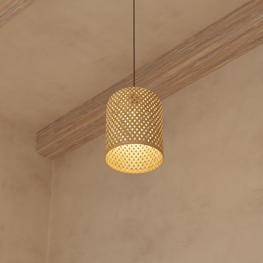 Atmosphera - Luster na sajli ALI 1xE27/40W/230V bambus